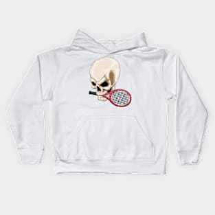 Skull Tennis Tennis racket Kids Hoodie